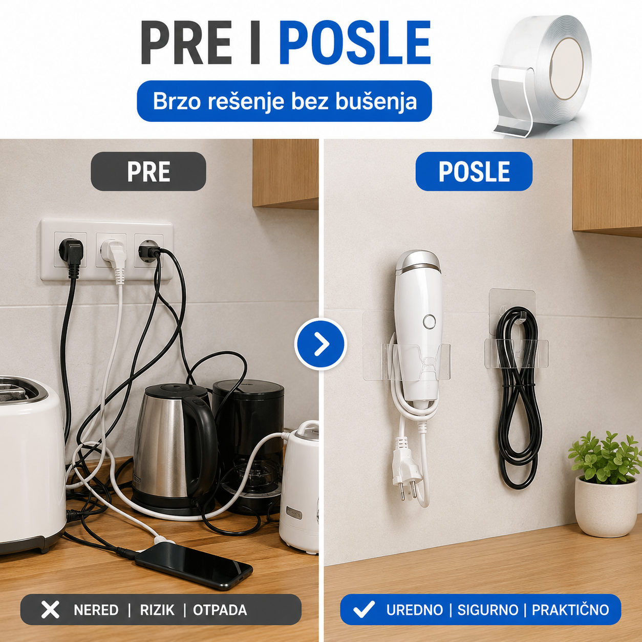 Samolepljiva Silikonska Traka 1+1 GRATIS