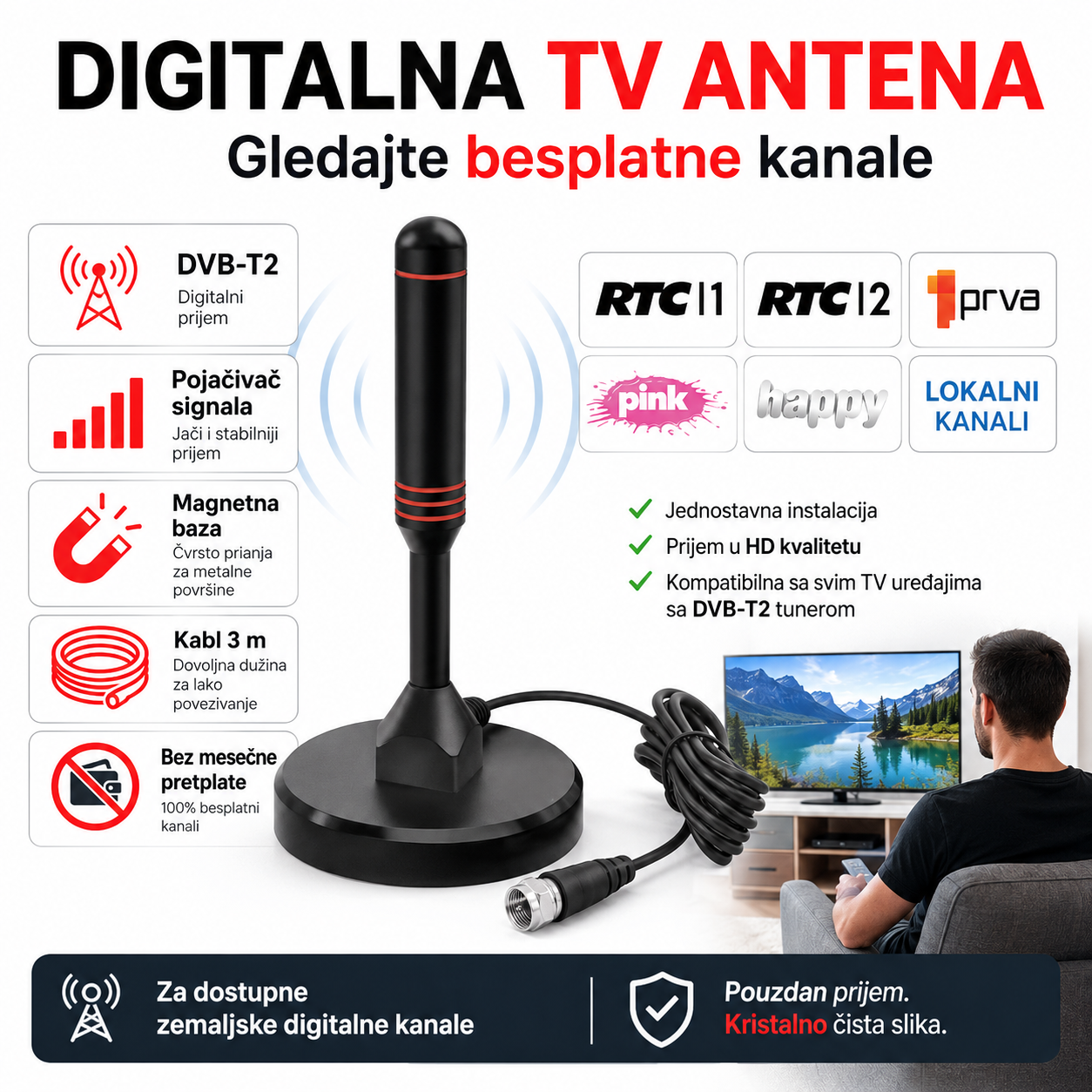 Digitalna TV antena - Besplatni programi
