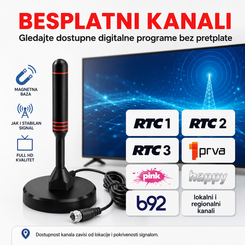 Digitalna TV antena - Besplatni programi