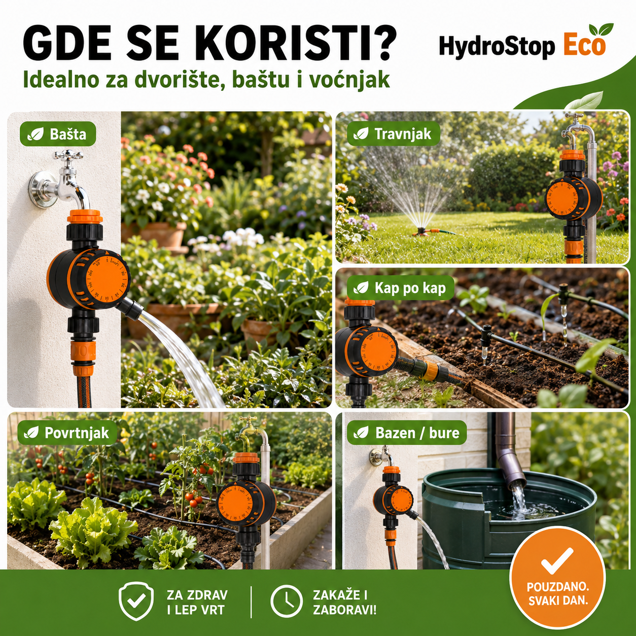 Tajmer za Automatsko Navodnjavanje - Eco HydroStop