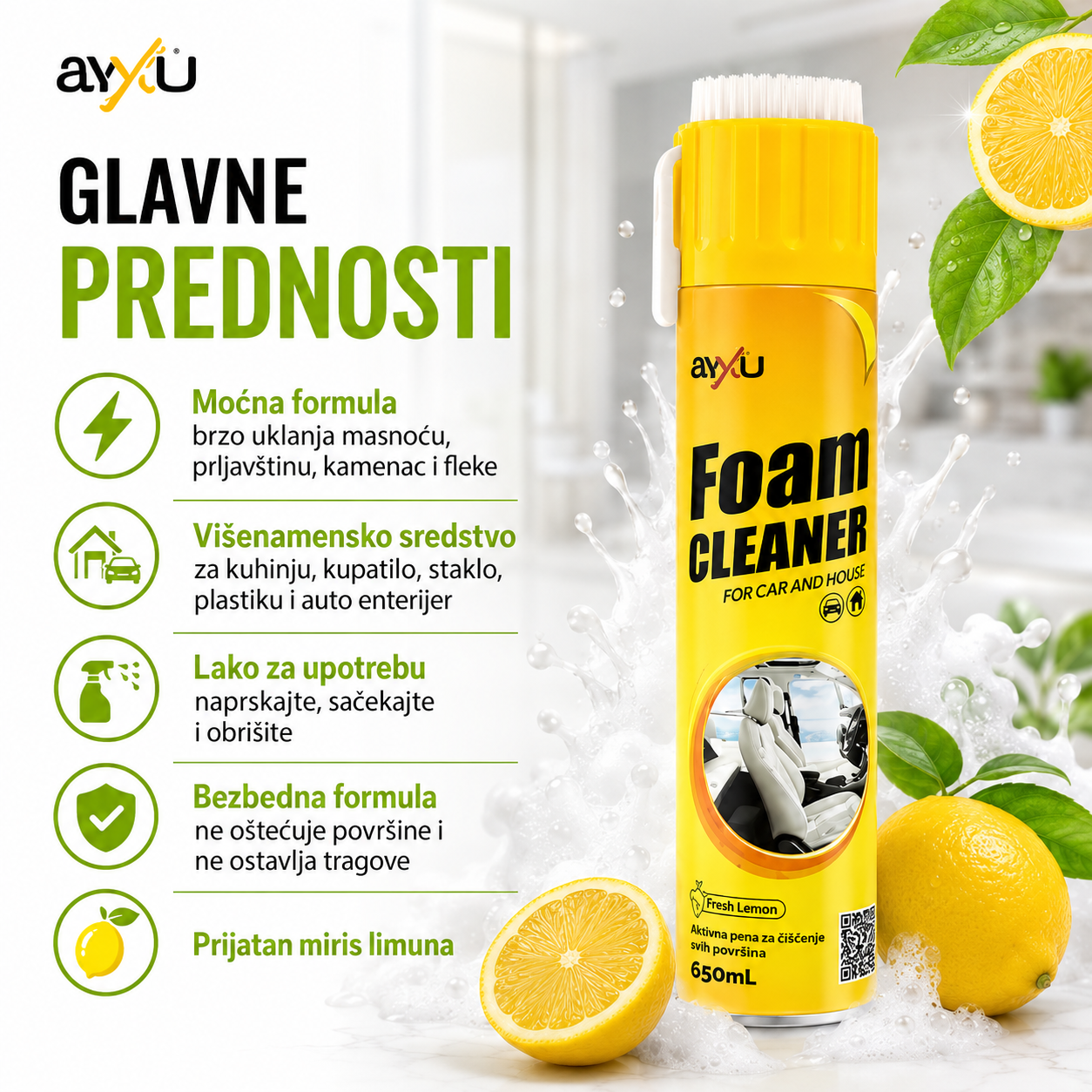 Aktivna pena za čišćenje svih površina