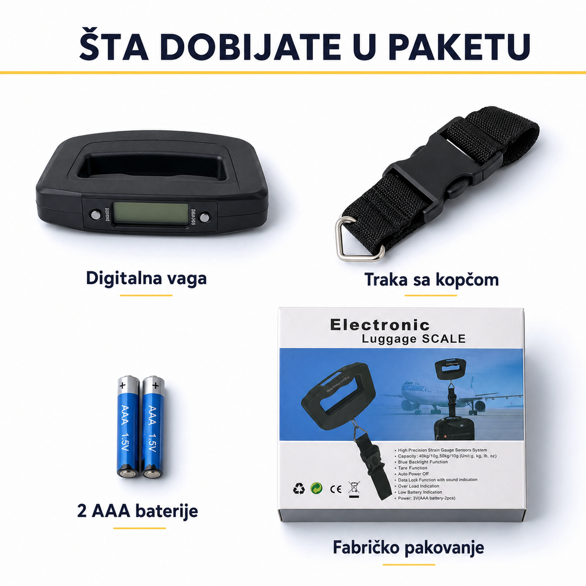 Digitalna vaga za prtljag