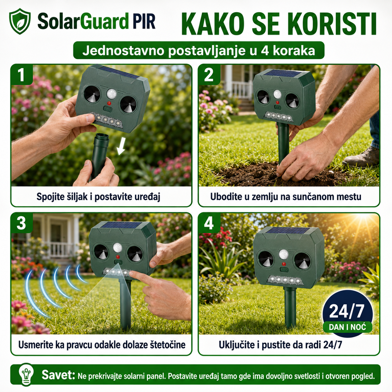 GreenProtect – Pametni Solarni Čuvar Bašte i Dvorišta