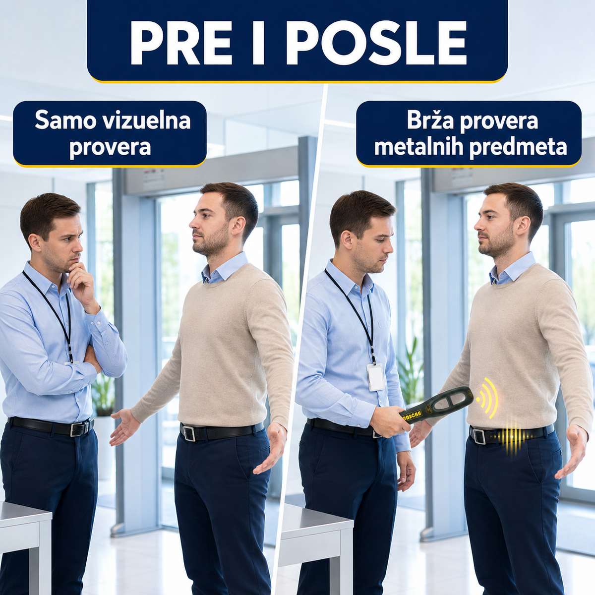 Ručni bezbednosni Detektor metala