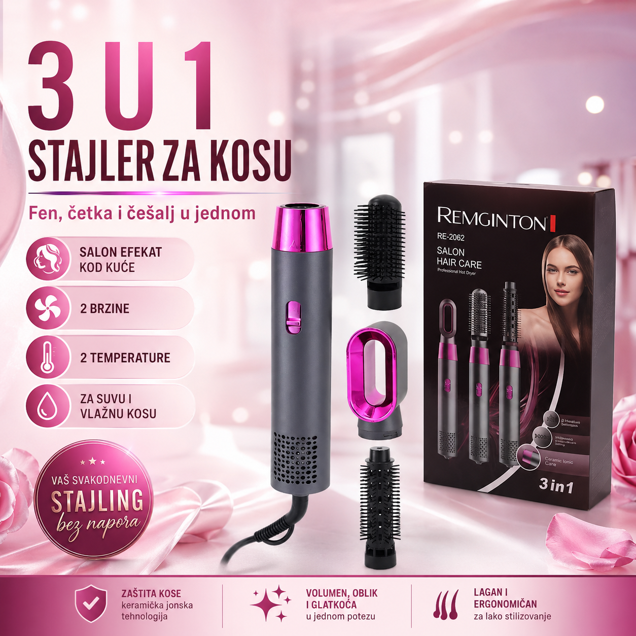 3 u 1 Stajleri za Kosu