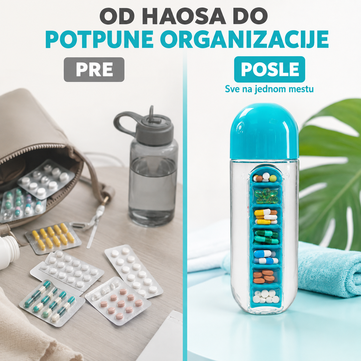 Flaša organizer za Lekove i Vitamine