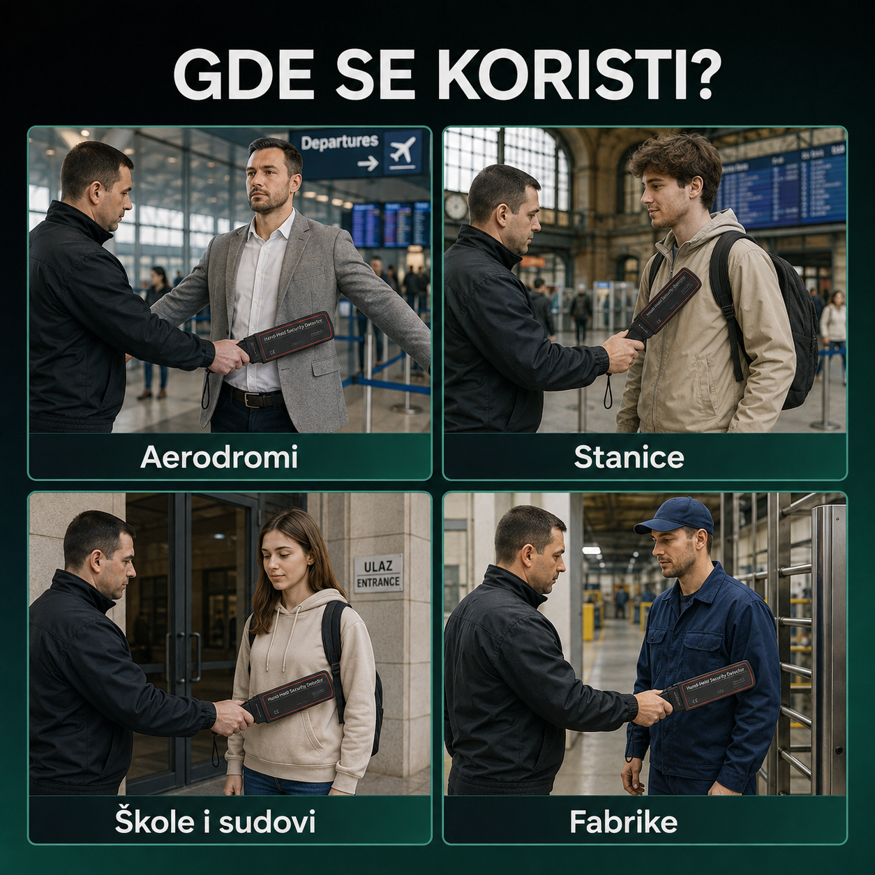 Punjivi Ručni Metal Detektor PRO