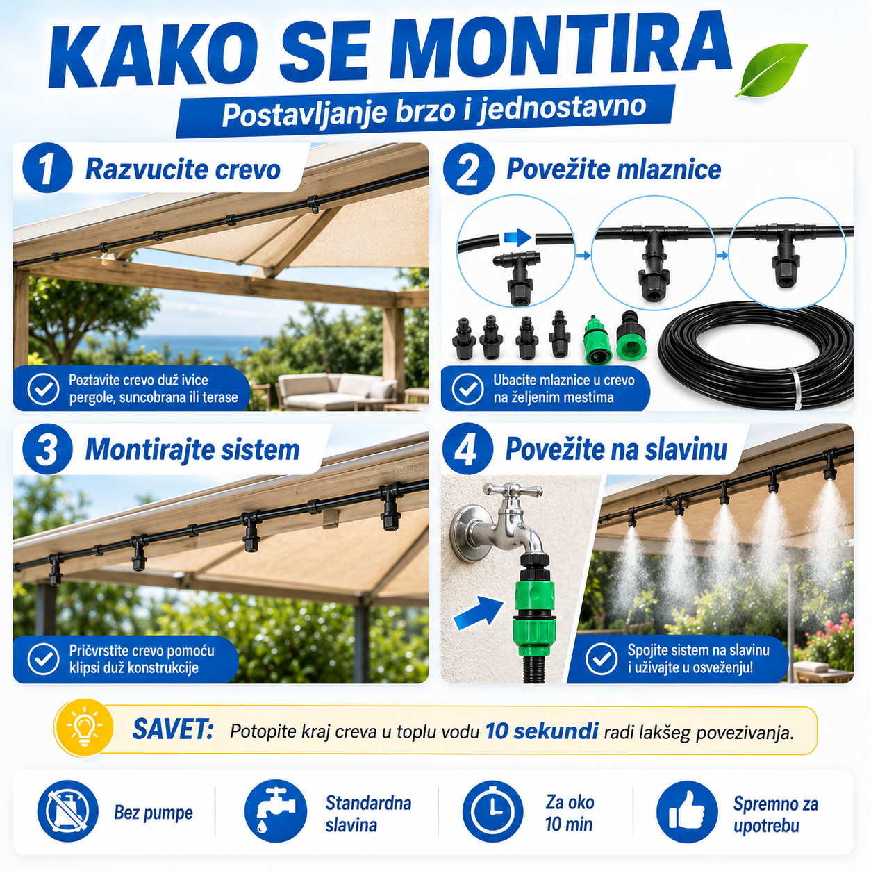 Sistem Vodena Magla za Rashlađivanje