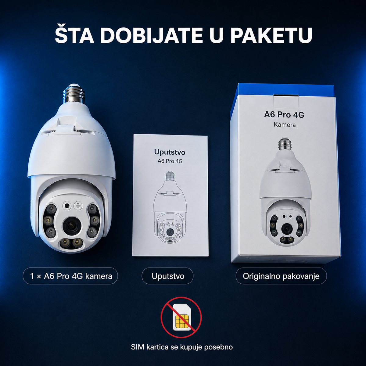 Kamera Sijalica A6 Pro 4G – iCSee