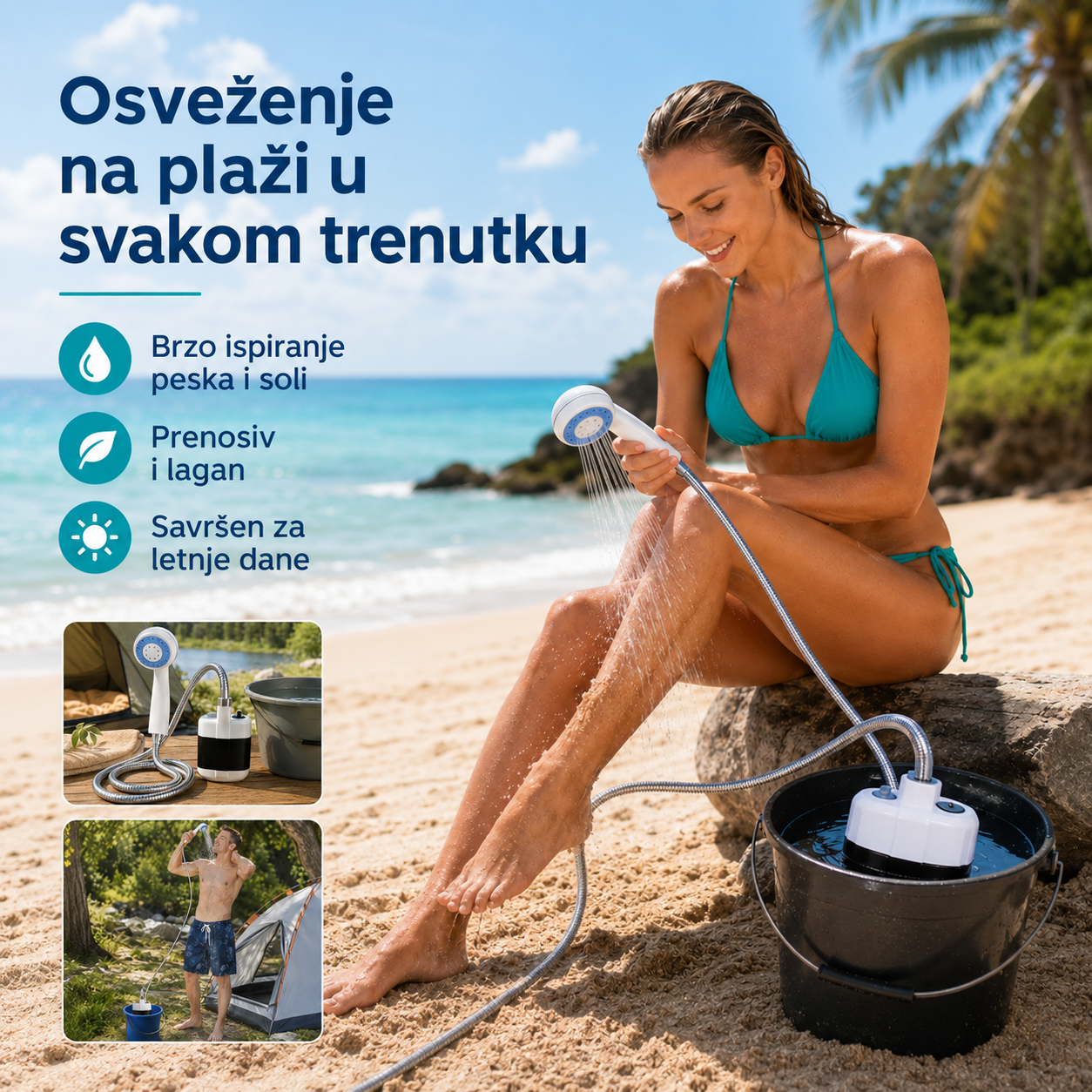 Prenosivi Tuš za Kampovanje
