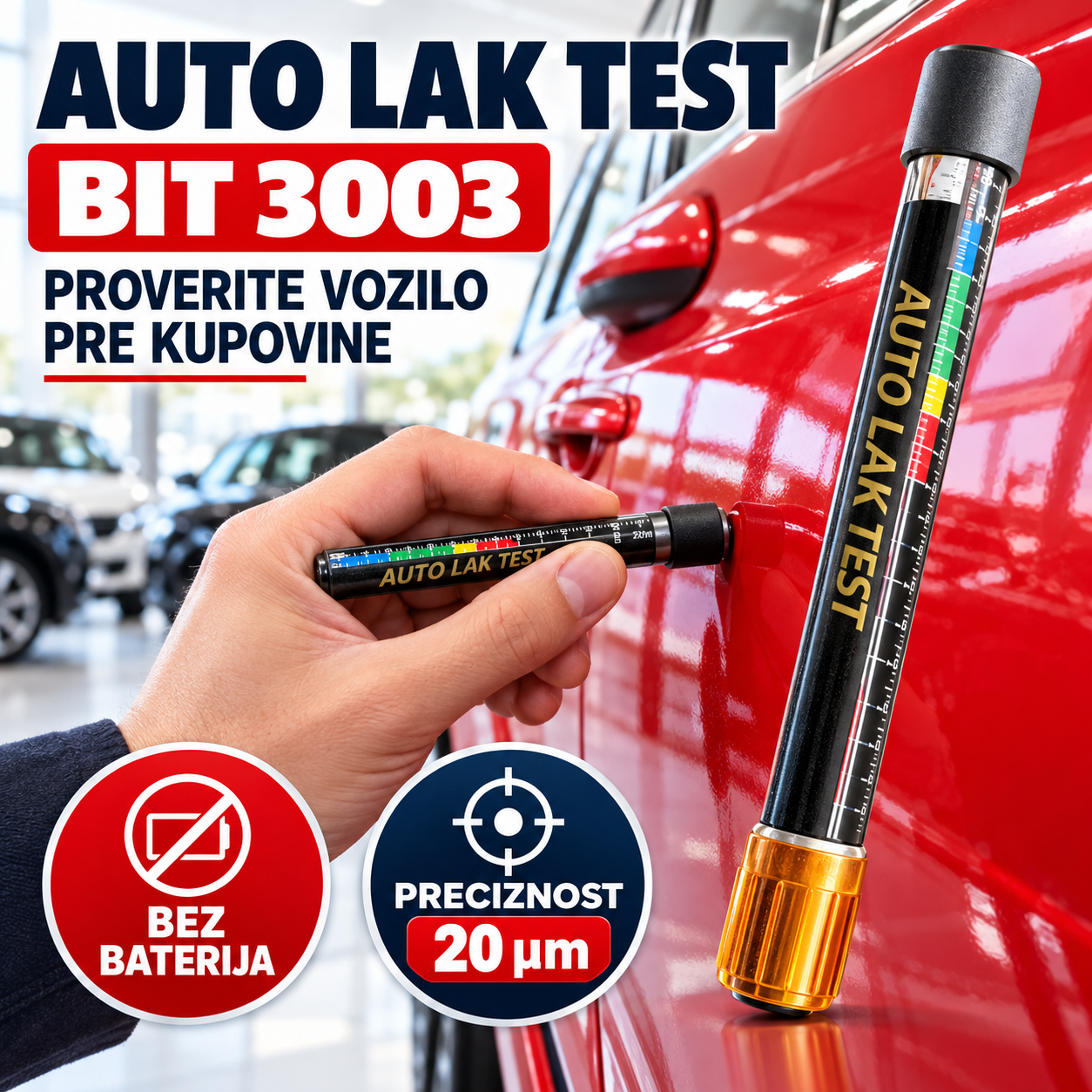 Auto Lak Test Tester Merač Debljine Laka