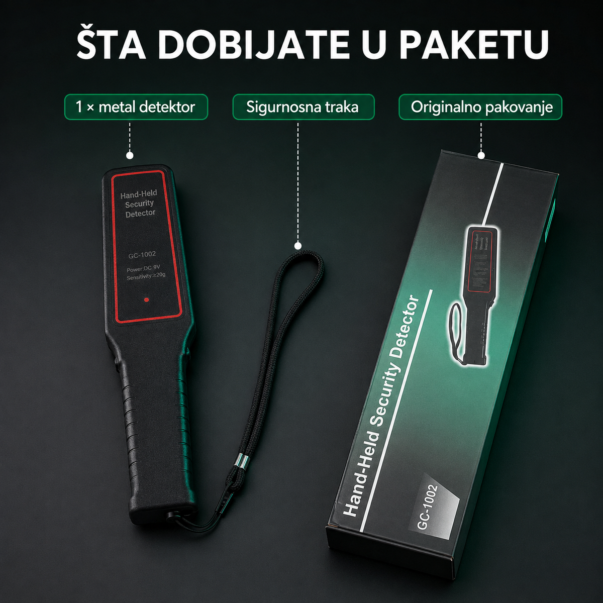 Punjivi Ručni Metal Detektor PRO