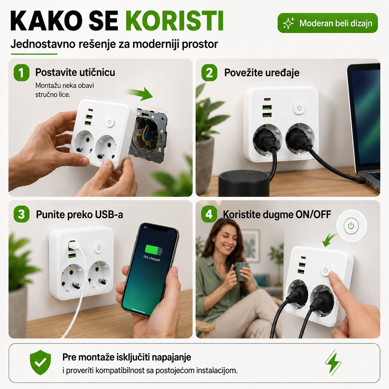 Pametna Višenamenska Utičnica