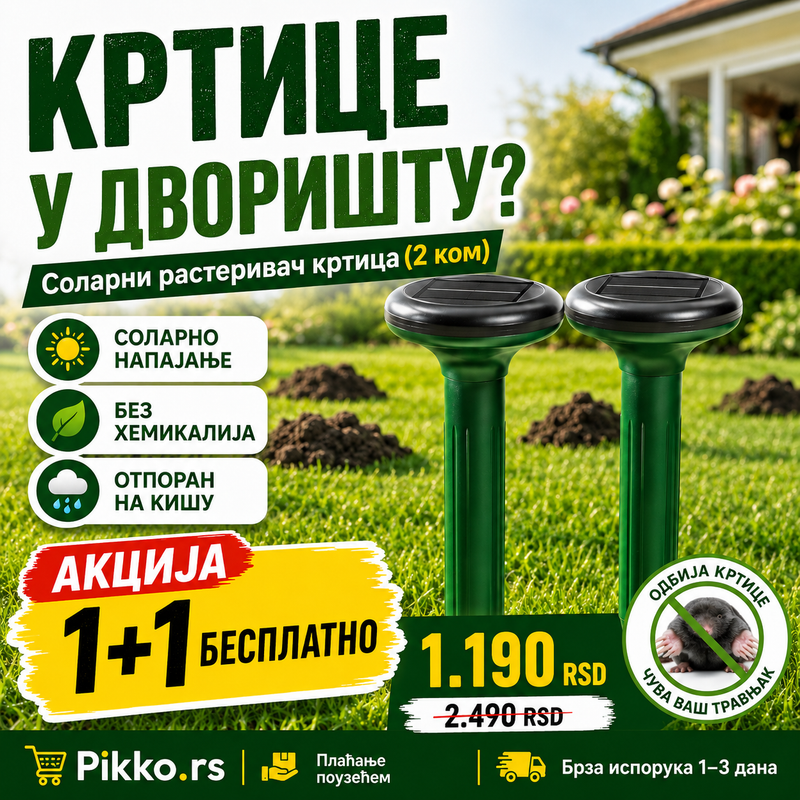 Solarni Rasterivac Krtica (1+1 Gratis)